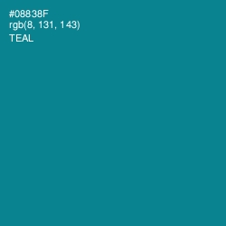 #08838F - Teal Color Image