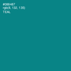 #088487 - Teal Color Image