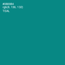 #088884 - Teal Color Image