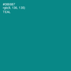 #088887 - Teal Color Image