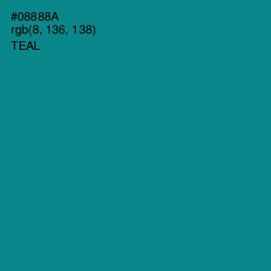 #08888A - Teal Color Image