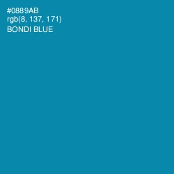 #0889AB - Bondi Blue Color Image