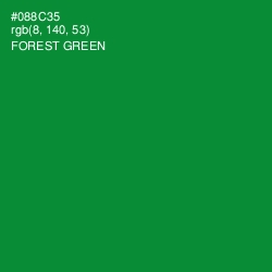 #088C35 - Forest Green Color Image