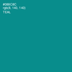 #088C8C - Teal Color Image
