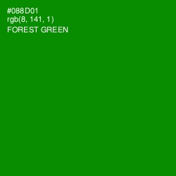 #088D01 - Forest Green Color Image