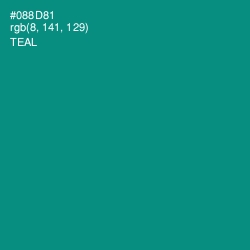 #088D81 - Teal Color Image