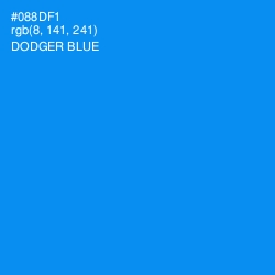 #088DF1 - Dodger Blue Color Image