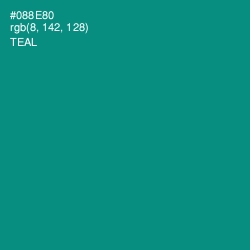 #088E80 - Teal Color Image
