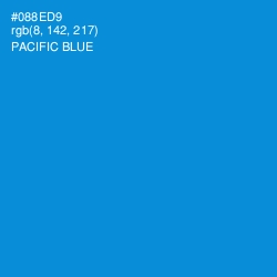 #088ED9 - Pacific Blue Color Image