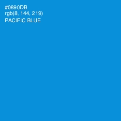 #0890DB - Pacific Blue Color Image