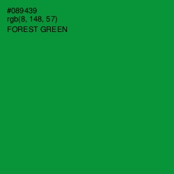 #089439 - Forest Green Color Image