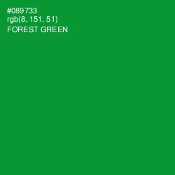 #089733 - Forest Green Color Image