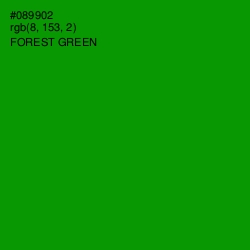 #089902 - Forest Green Color Image