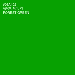 #08A102 - Forest Green Color Image