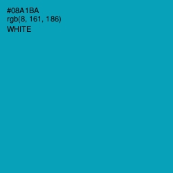 #08A1BA - Bondi Blue Color Image