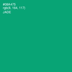 #08A475 - Jade Color Image