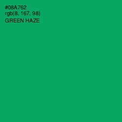 #08A762 - Green Haze Color Image