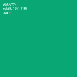 #08A774 - Jade Color Image