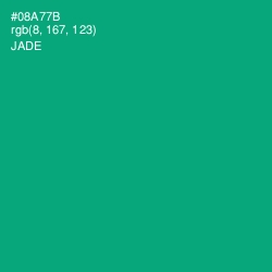 #08A77B - Jade Color Image