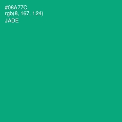 #08A77C - Jade Color Image