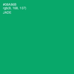 #08A86B - Jade Color Image