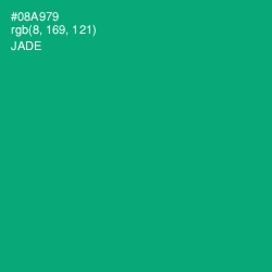 #08A979 - Jade Color Image