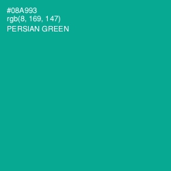 #08A993 - Persian Green Color Image