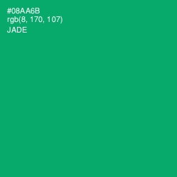 #08AA6B - Jade Color Image