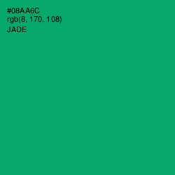 #08AA6C - Jade Color Image