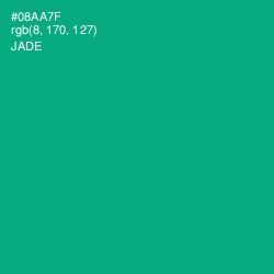 #08AA7F - Jade Color Image