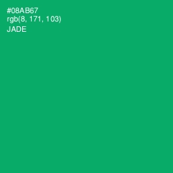 #08AB67 - Jade Color Image