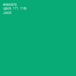 #08AB76 - Jade Color Image
