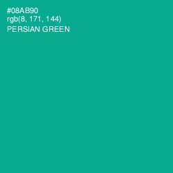 #08AB90 - Persian Green Color Image