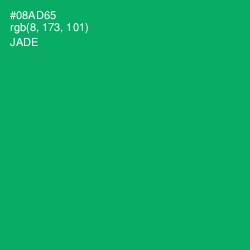 #08AD65 - Jade Color Image