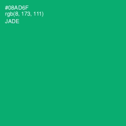 #08AD6F - Jade Color Image