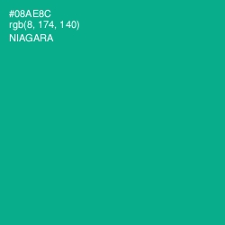 #08AE8C - Niagara Color Image