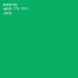 #08AF65 - Jade Color Image