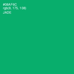 #08AF6C - Jade Color Image