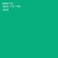 #08AF7E - Jade Color Image