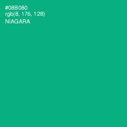 #08B080 - Niagara Color Image