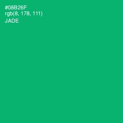 #08B26F - Jade Color Image