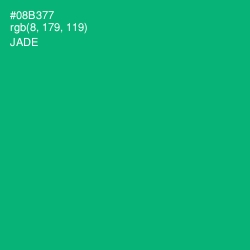 #08B377 - Jade Color Image