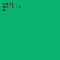 #08B46E - Jade Color Image