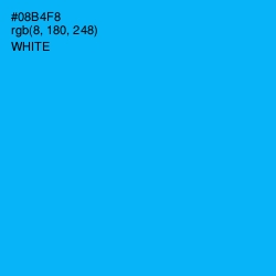 #08B4F8 - Cerulean Color Image