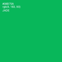 #08B75A - Jade Color Image