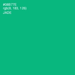 #08B77E - Jade Color Image