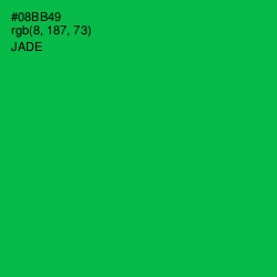 #08BB49 - Jade Color Image