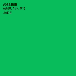 #08BB5B - Jade Color Image