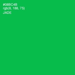 #08BC4B - Jade Color Image