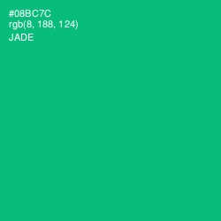 #08BC7C - Jade Color Image
